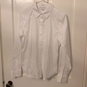 Boys Calvin Clrin white button up xs shirt
